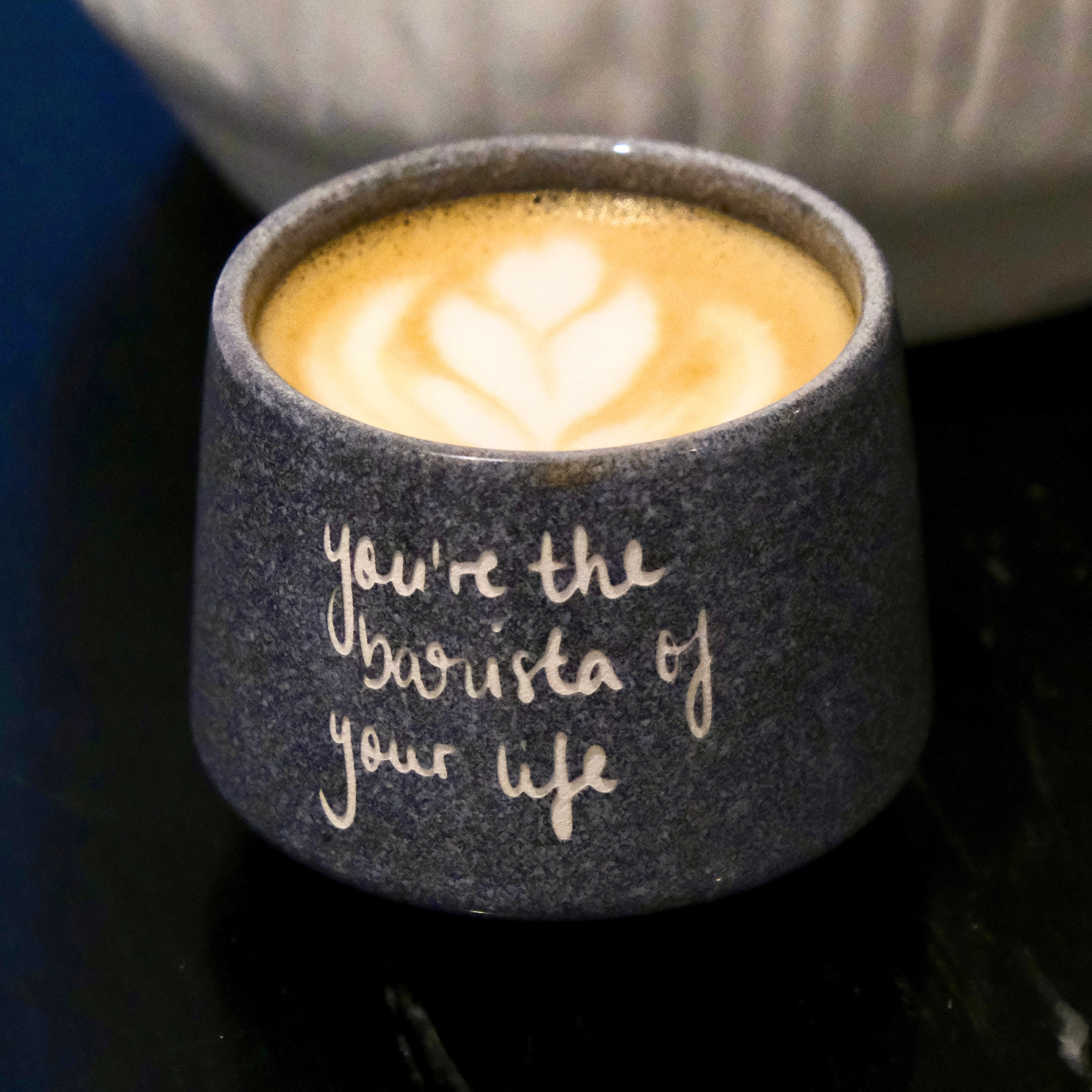 "Barista Life" - Handgezeichnete Keramiktasse