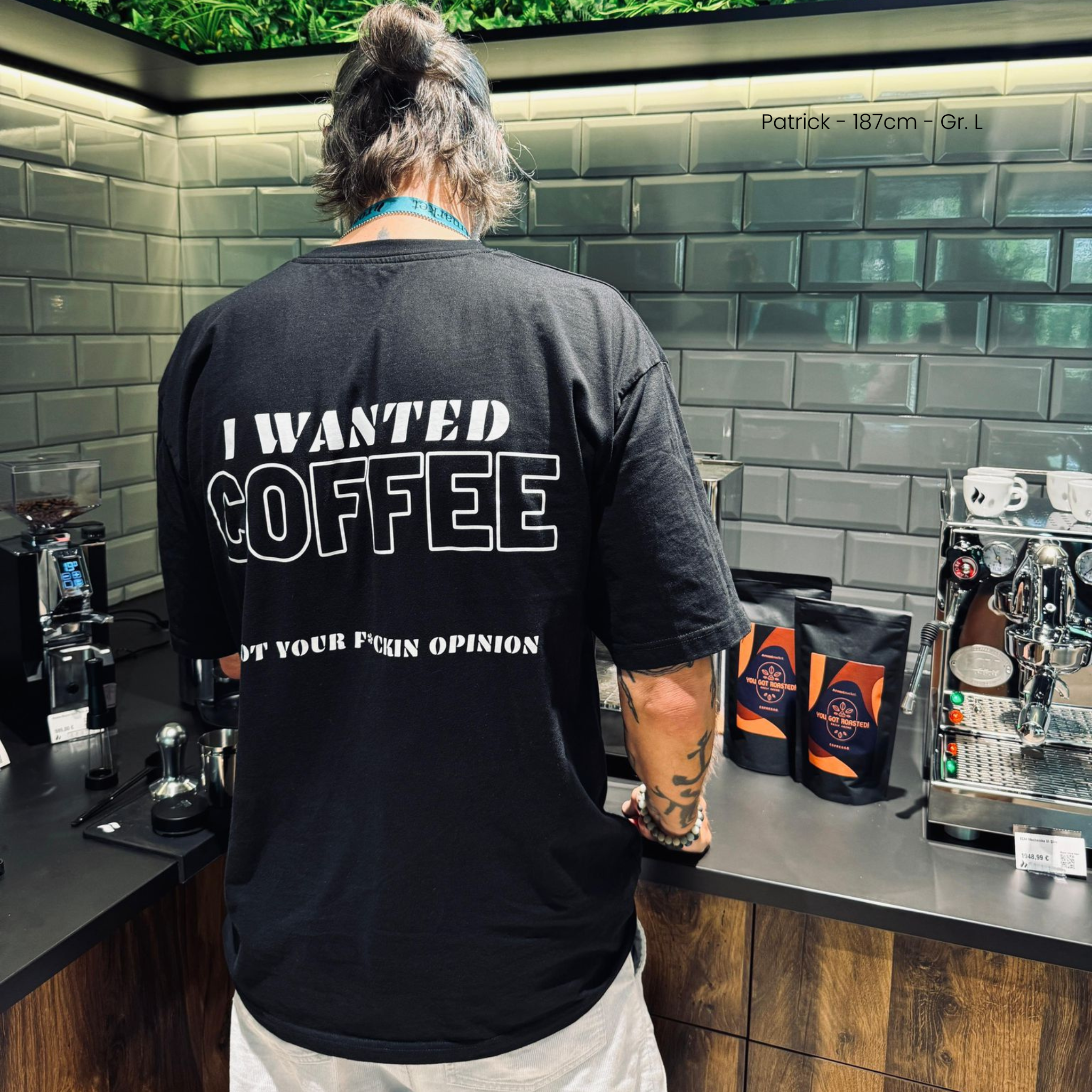 Oversize Shirt "I Wanted Coffee"