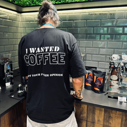 Unisex Oversize Shirt &quot;I WANTED COFFEE&quot;