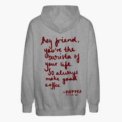 Oversize Hoodie "Coffee Letter"