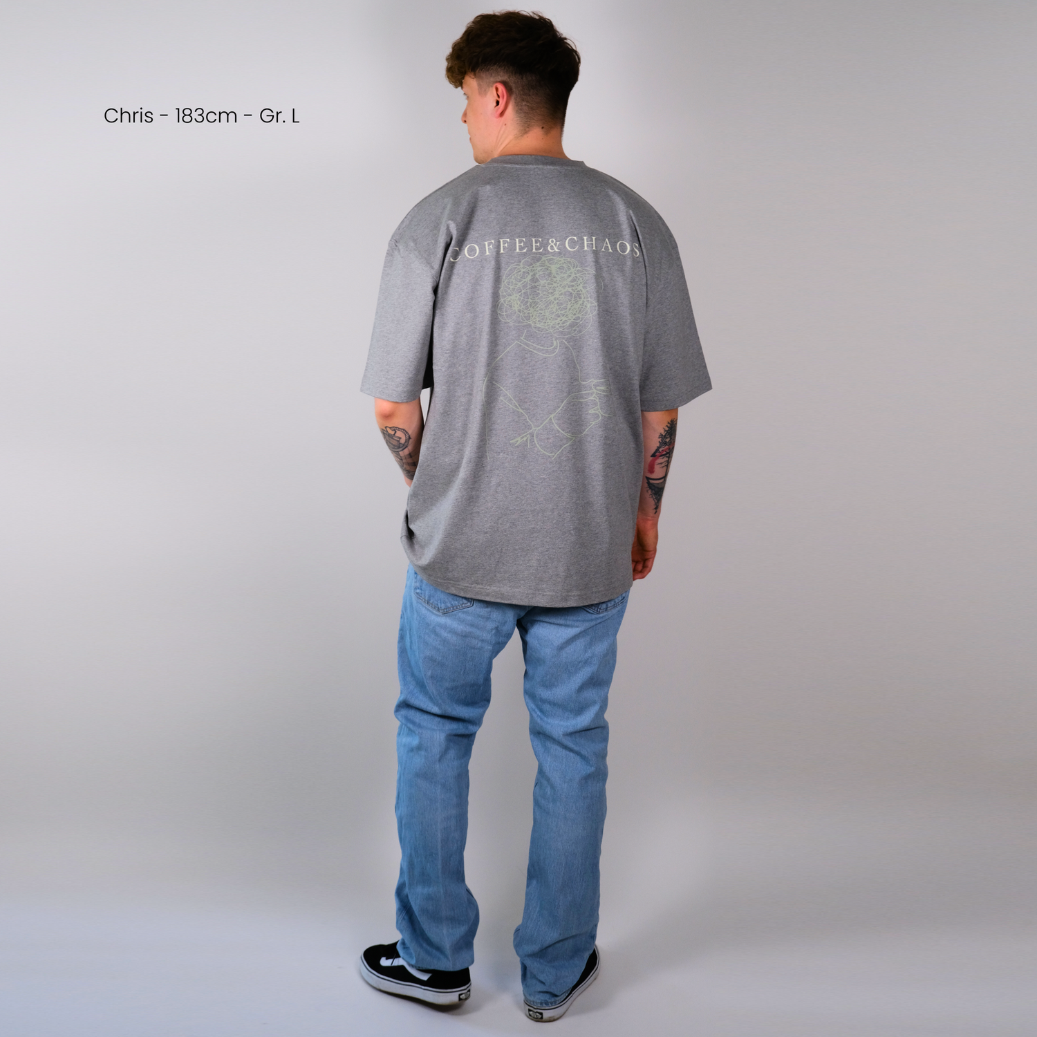 Unisex Oversize Shirt &quot;Coffee &amp; Chaos&quot;