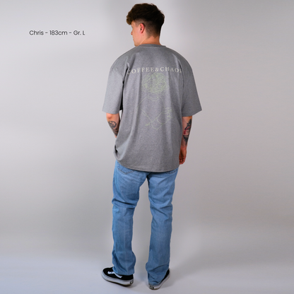 Unisex Oversize Shirt &quot;Coffee &amp; Chaos&quot;