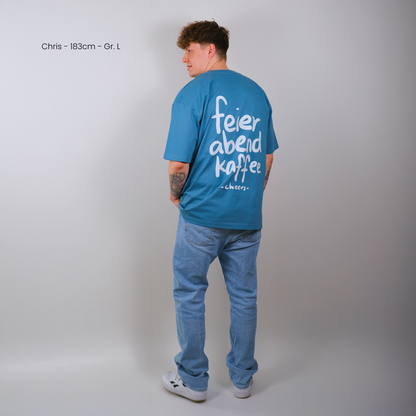 Unisex Oversize Shirt &quot;Feierabendkaffee&quot;