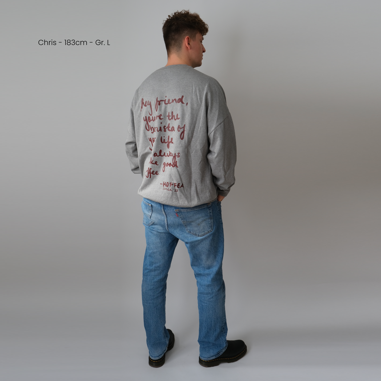 Unisex Oversize Sweatshirt &quot;Coffee Letter&quot;