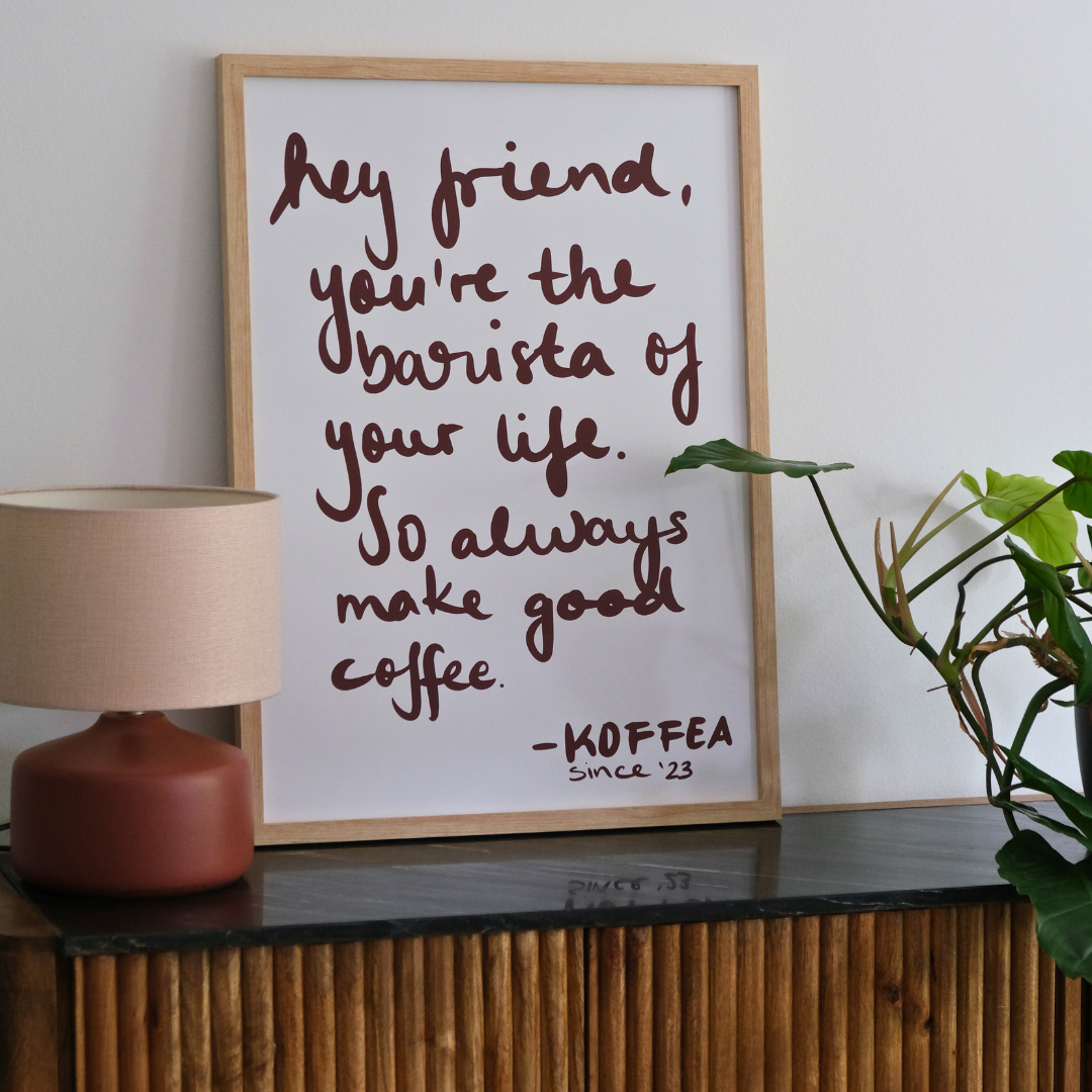 COFFEE LETTER - Poster