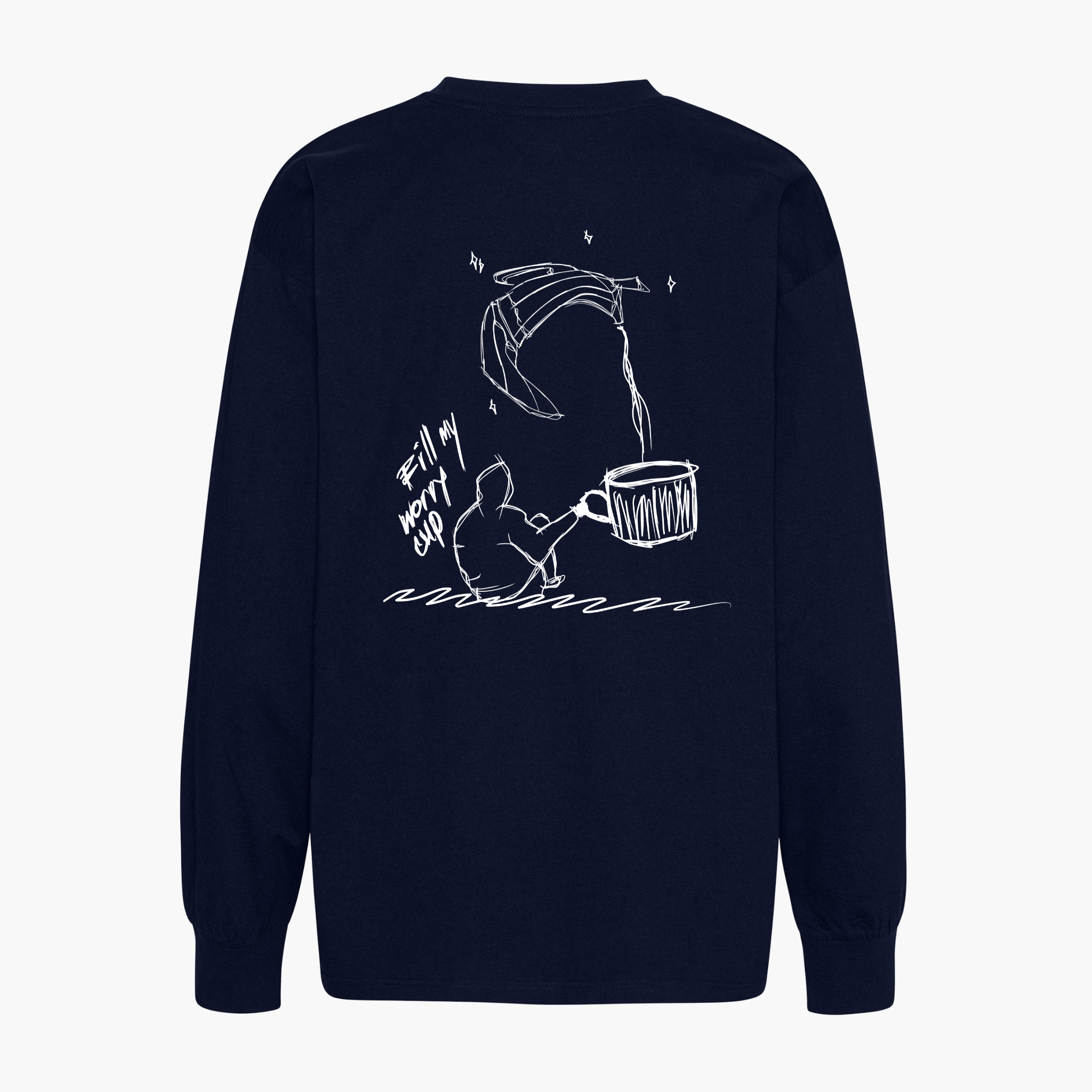 Oversize Longsleeve "Worry Cup"
