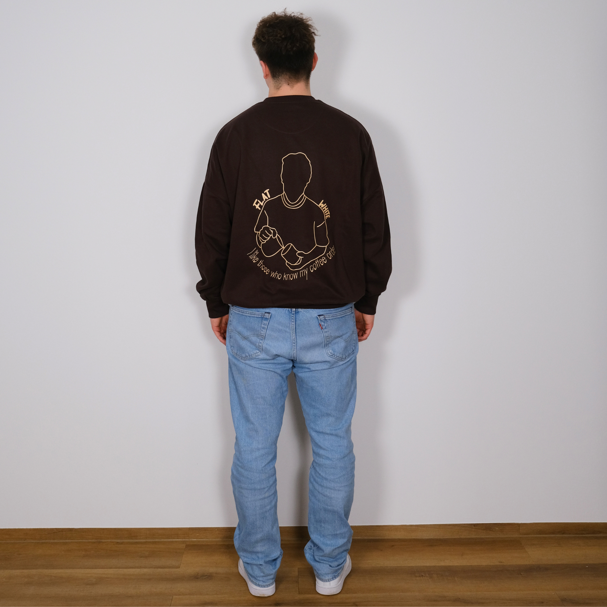 FLAT WHITE - Unisex Oversize Sweatshirt