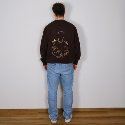 FLAT WHITE - Unisex Oversize Sweatshirt