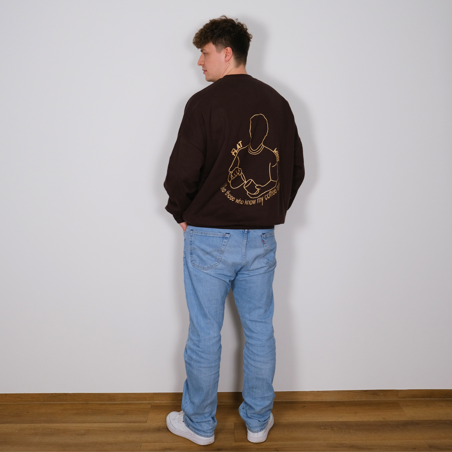 FLAT WHITE - Unisex Oversize Sweatshirt