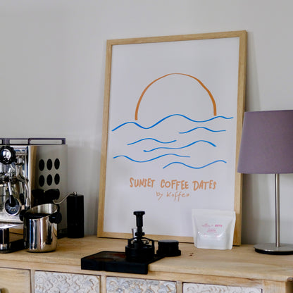 Sunset Coffee Dates - Poster