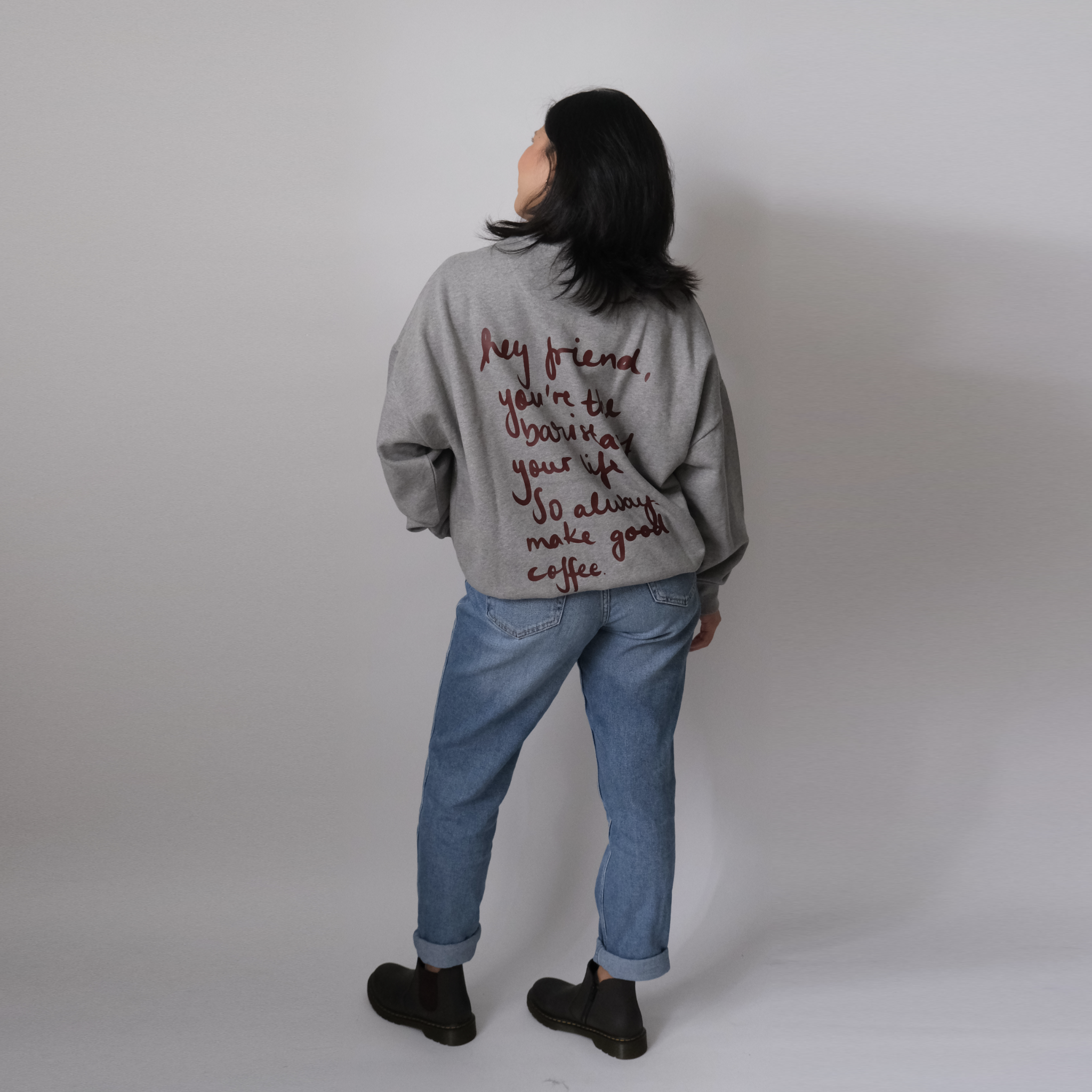 Oversize Sweatshirt "Coffee Letter"