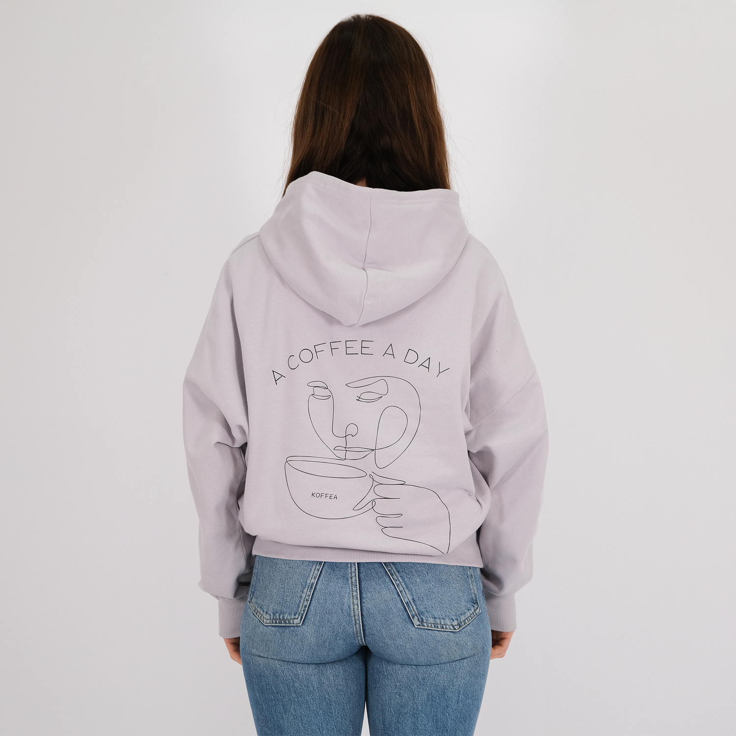 Unisex Oversize Hoodie &quot;a coffee a day&quot;