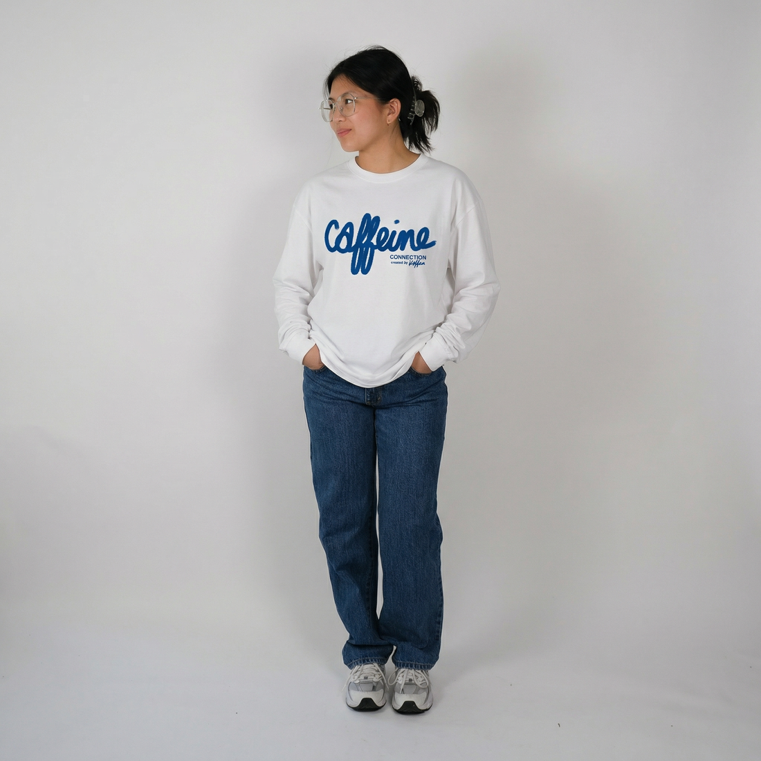 Einzelpiece - Oversize Longsleeve - "Caffeine Connection"