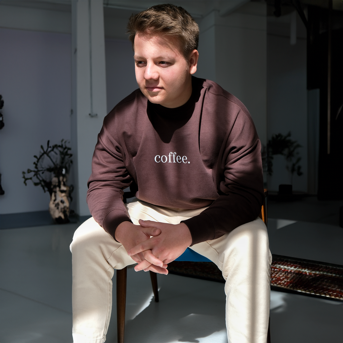Einzelpiece - Oversize Sweatshirt - "Coffee"