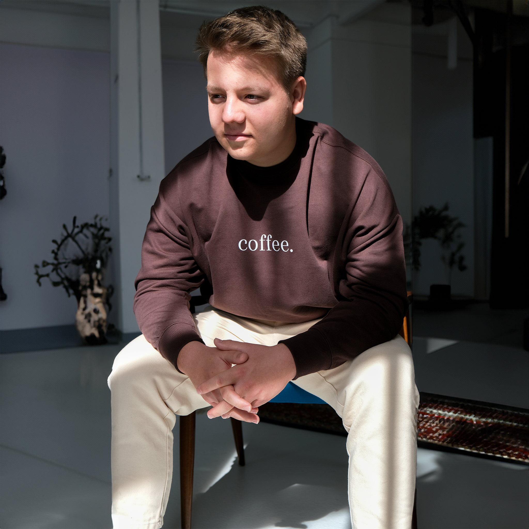 Einzelpiece - Oversize Sweatshirt - "Coffee"