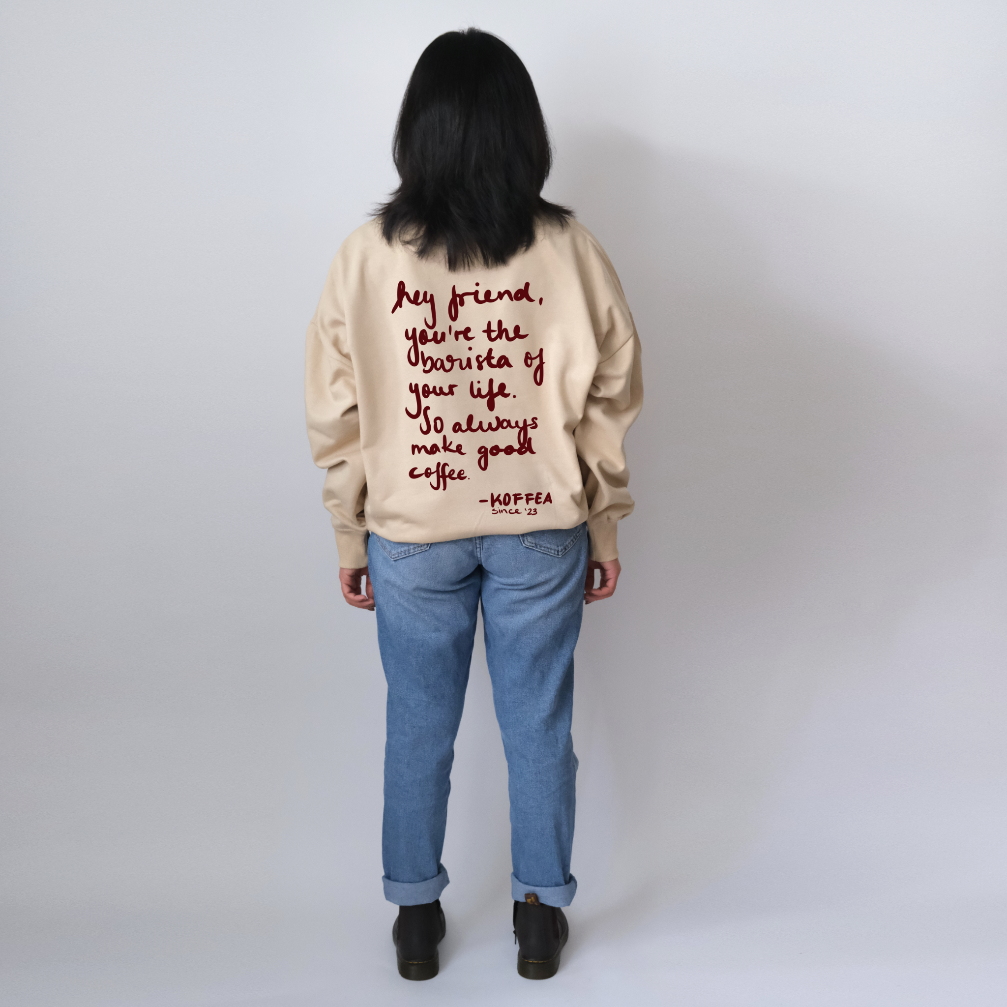 COFFEE LETTER - Unisex Oversize Sweatshirt