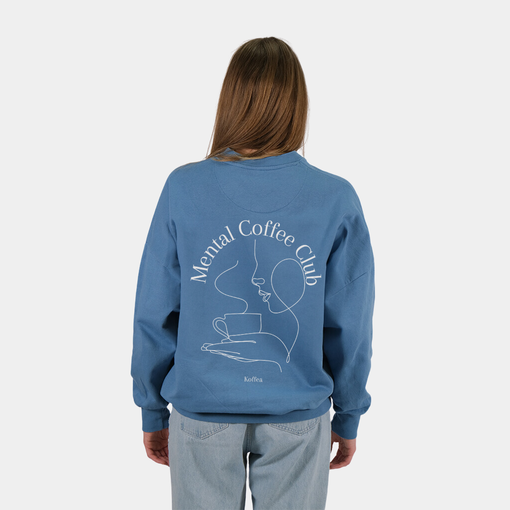 Einzelpiece - Oversize Sweatshirt - "Mental Coffee Club"