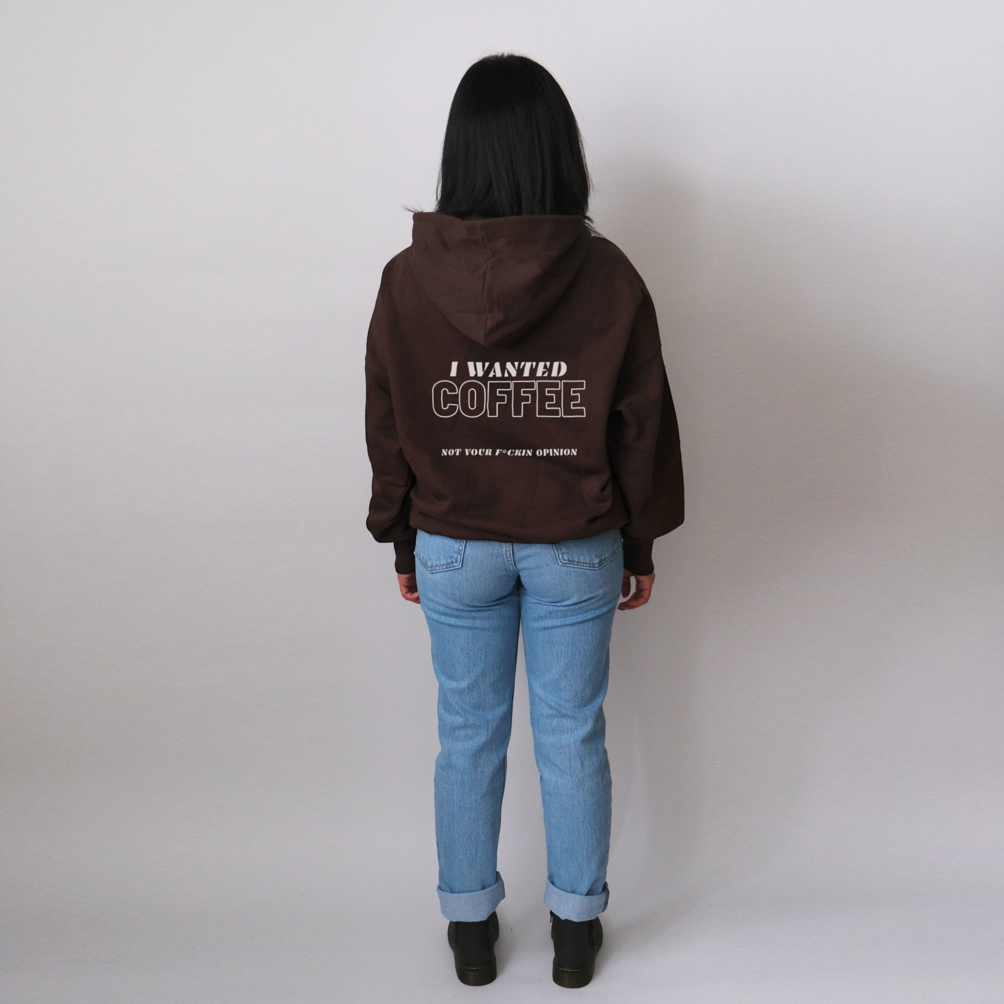 Oversize Hoodie "I Wanted Coffee"