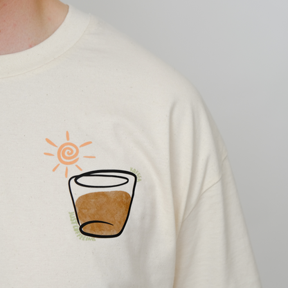 Einzelpiece - Oversize Shirt - "Just Coffeeing" Raw