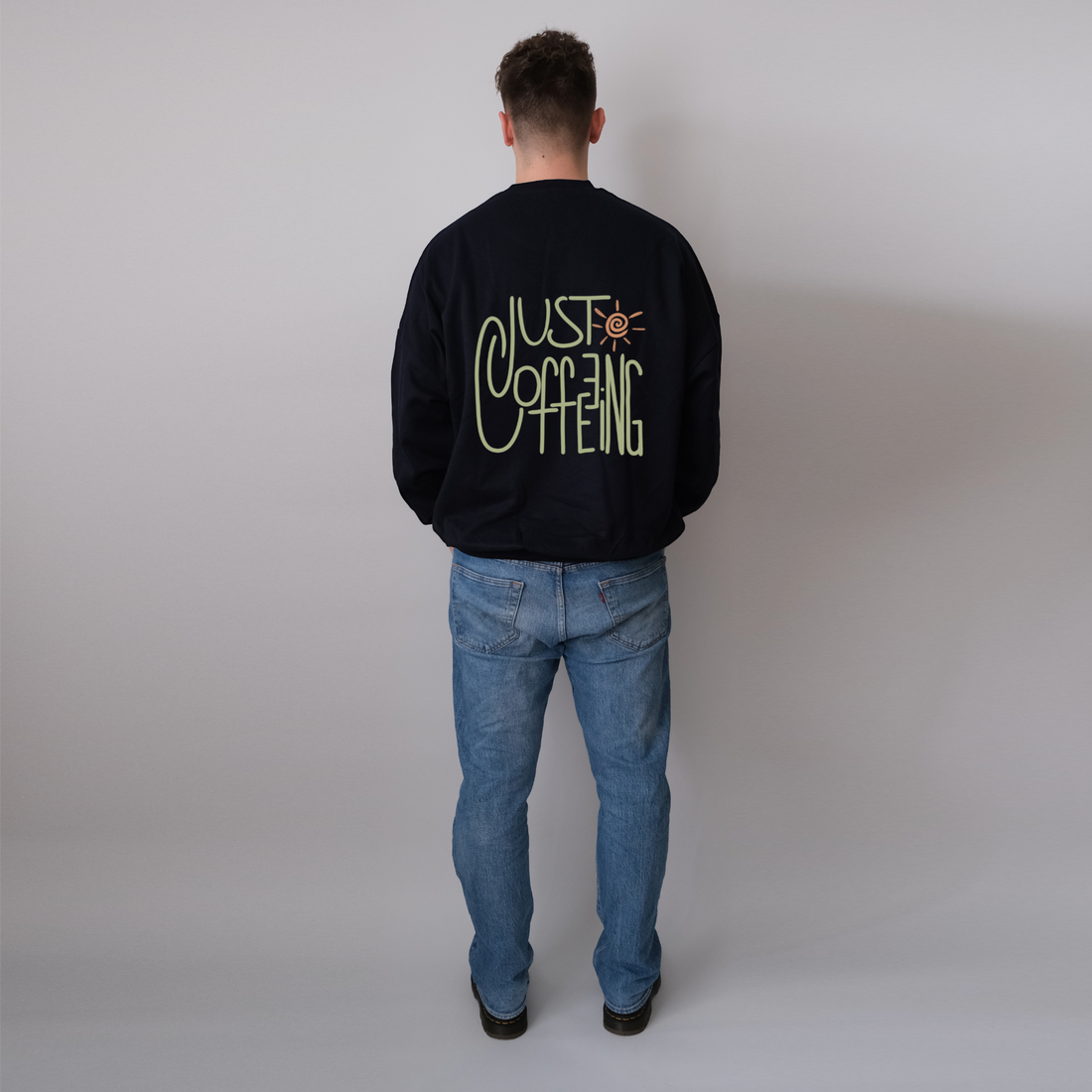 Einzelpiece - Oversize Sweatshirt - "Just Coffeeing"