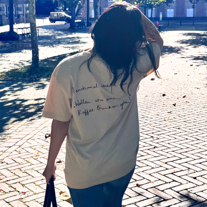 Oversize Shirt "Kaffee Trinken"