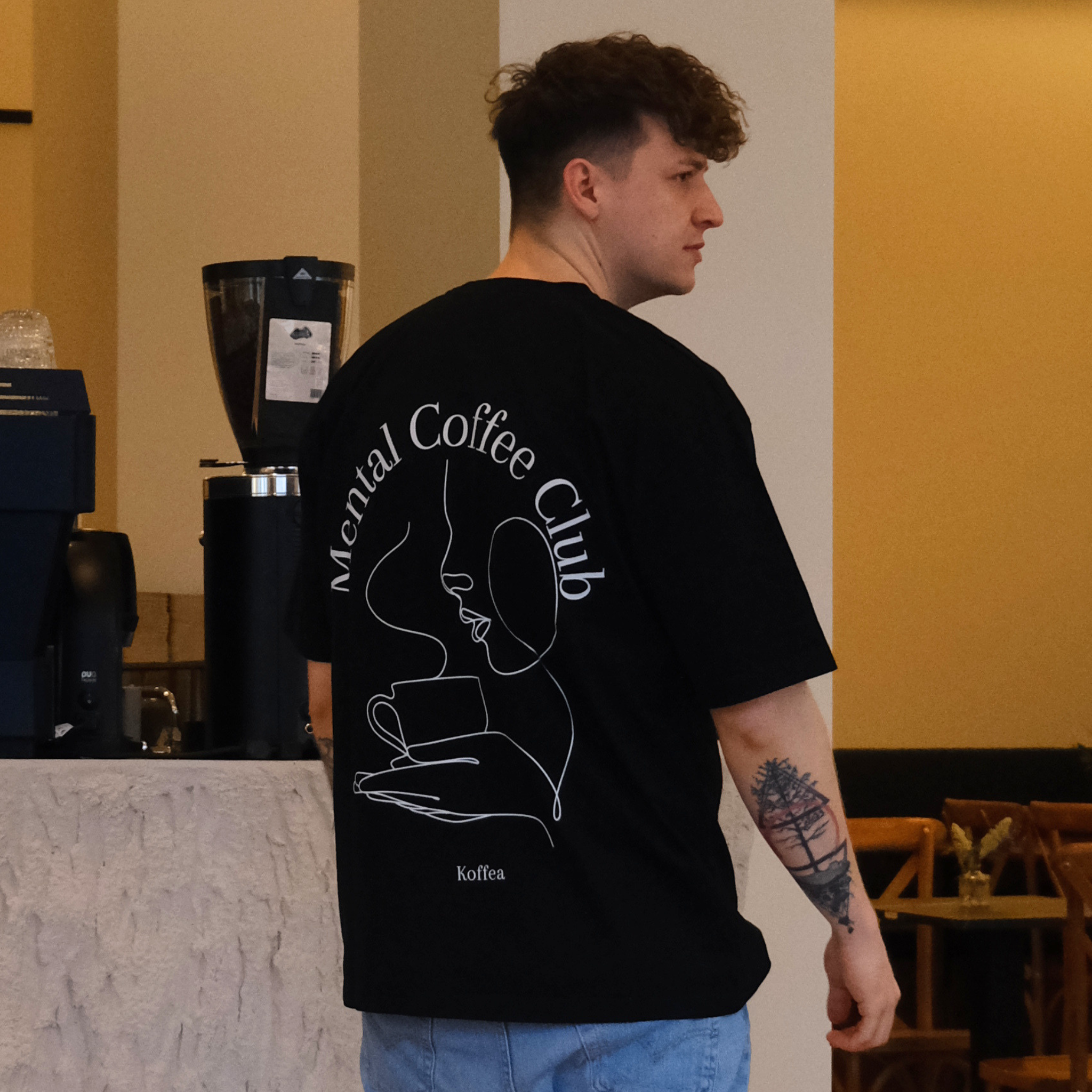 Oversize Shirt "Mental Coffee Club"