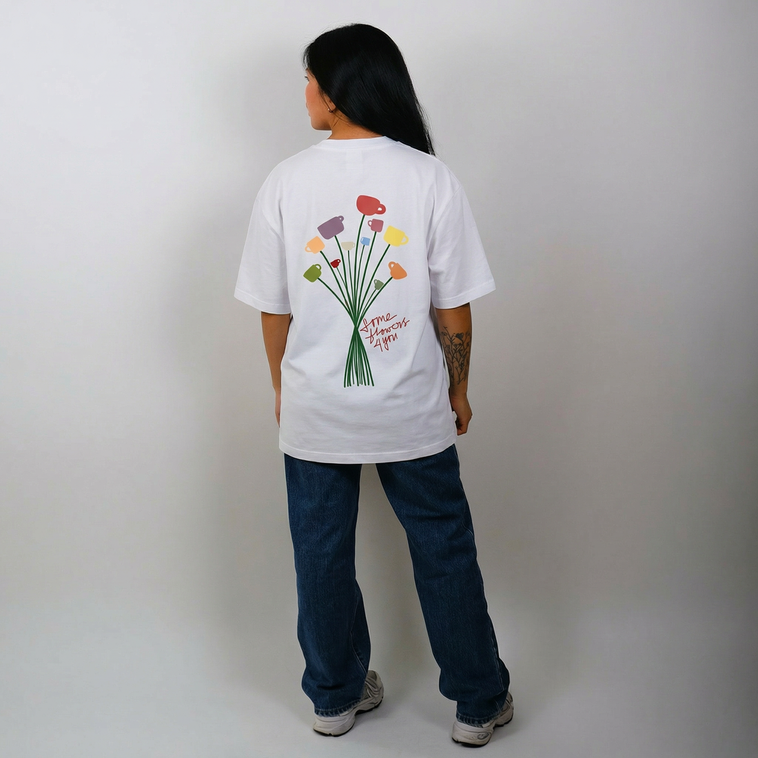 Einzelpiece - Oversize Shirt - "Tassenstrauß"